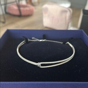 Swarovski Silver Necklace with Minimalist Design